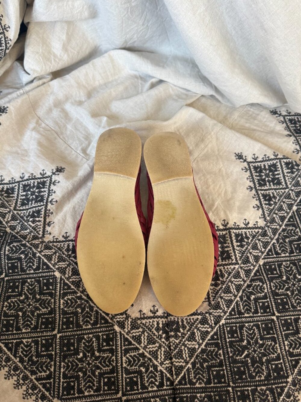 Espiritu Woven Leather Huarache Flat  in Prickley Pear— Size 10 - Picture 5 of 6